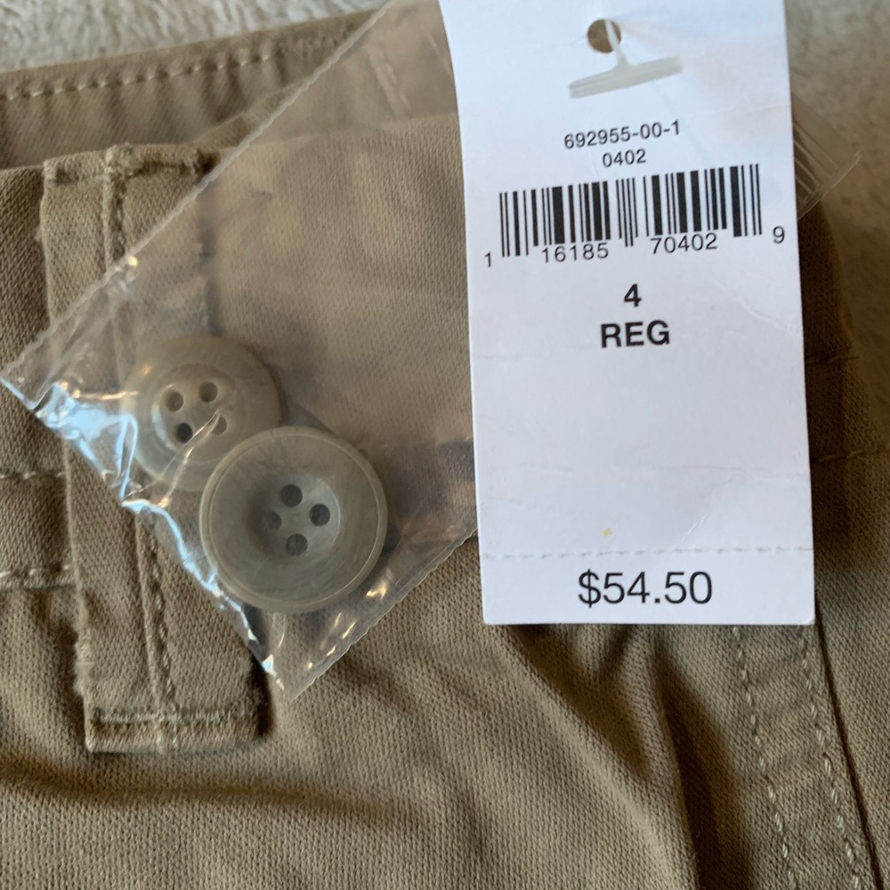 GAP Women's Ankle Crop Pants in Khaki Size 4 - Picture 2 of 4